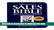Download The Sales Bible: The Ultimate Sales Resource, New Edition  PDF Free