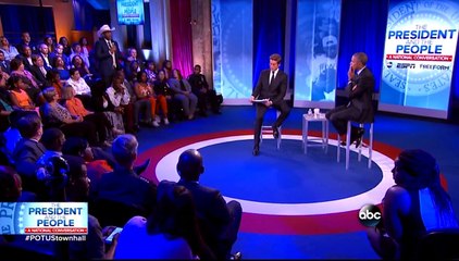 town hall obama traffic stops