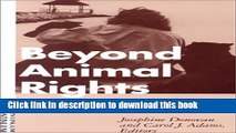 Download Beyond Animal Rights: A Feminist Caring Ethic for the Treatment of Animals  Ebook Online