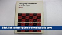 Download Electronic Materials and Devices E-Book Free