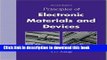 Read Principles of Electronic Materials and Devices with CD-ROM ebook textbooks
