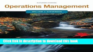 Read Operations Management (Operations and Decision Sciences)  Ebook Free