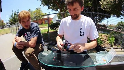 EXTREMELY DANGEROUS GLASS SKATEBOARD -  YOU MAKE IT WE SKATE IT EP 13