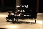 Annie plays Beethoven Piano Concerto No.1, 1st mvt. - Part 1/2