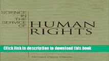 Read Science in the Service of Human Rights (Pennsylvania Studies in Human Rights)  Ebook Free