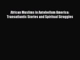 READ book  African Muslims in Antebellum America: Transatlantic Stories and Spiritual Struggles#