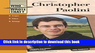 Read Books Christopher Paolini (Who Wrote That?) E-Book Free