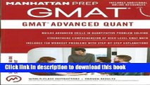 Read GMAT Advanced Quant: 250  Practice Problems   Bonus Online Resources (Manhattan Prep GMAT