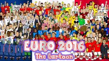 EURO 2016 - the CARTOON! (Compilation - highlights from every game with best games and goals)