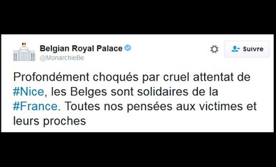 Vague de messages de solidarité vis-à-vis de Nice