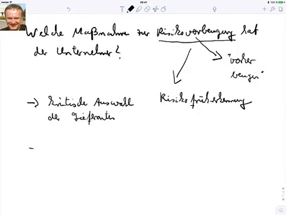 Welche Maßnahmen zur Risikovorbeugung hat der Unternehmer?
