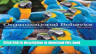 Download Organizational Behavior (16th Edition)  PDF Free