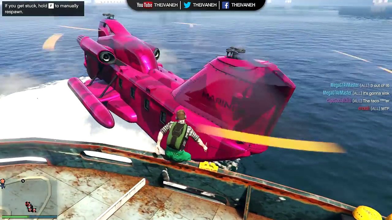 GTA 5- Online - Stunts, Funny Moments, Fails & Custom Game Modes