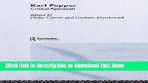 Read Karl Popper: Critical Appraisals  Ebook Online