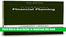 Read The Tools   Techniques of Financial Planning, 10th Edition (Tools and Techniques of Financial