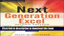 Read Next Generation Excel: Modeling In Excel For Analysts And MBAs (For MS Windows And Mac OS)