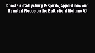 READ FREE FULL EBOOK DOWNLOAD  Ghosts of Gettysburg V: Spirits Apparitions and Haunted Places