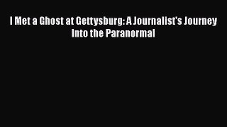 READ FREE FULL EBOOK DOWNLOAD  I Met a Ghost at Gettysburg: A Journalist's Journey Into the