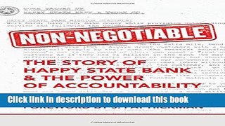 Read Non-Negotiable: The Story of Happy State Bank   The Power of Accountability  Ebook Free
