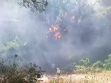 kokkari samos island greece forest fire 29-7-2010