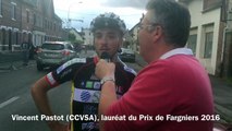 Vincent Pastot remporte le prix cycliste de Fargniers