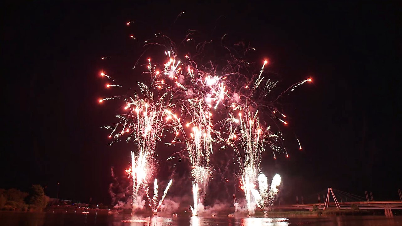 Feu d'artifice de Nancy 14 juillet 2016
