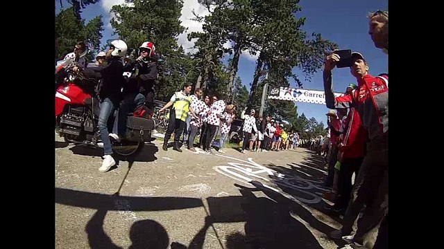 Christopher Froome dans la montée du Ventoux.