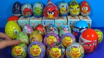 30 surprise eggs!!! Disney Cars Angry Birds STAR WARS SpongeBob  Peppa Pig Kinder Surprise