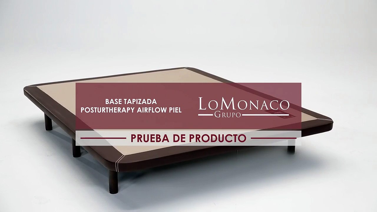Base Tapizada Posturtherapy AirFlow Piel Lo Monaco