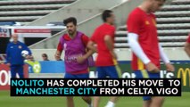 Nolito has joined Manchester City from Celta Vigo