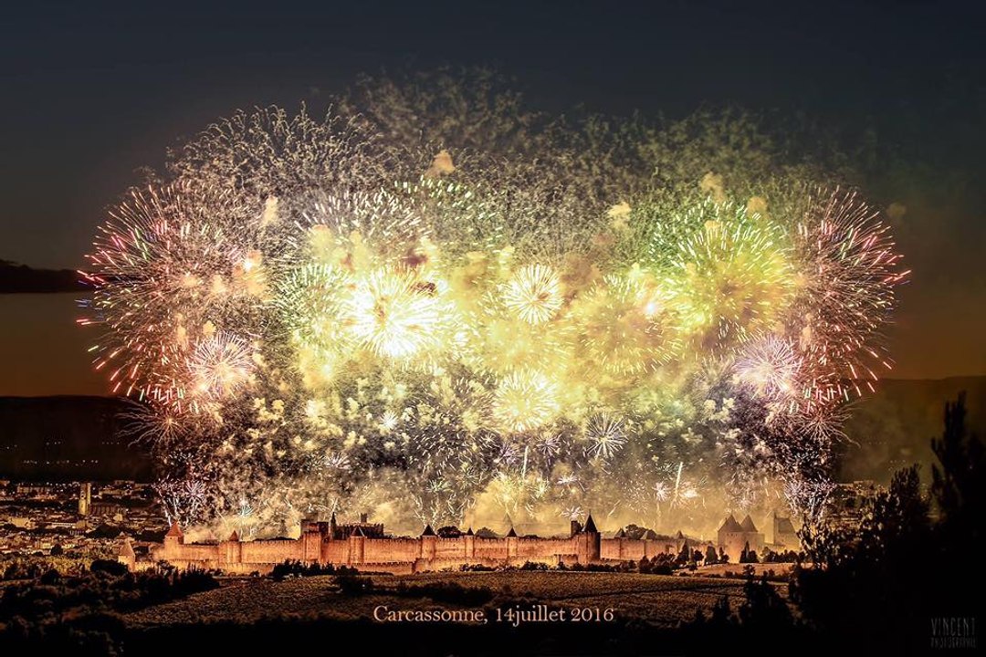 Embrasement de la Cite de Carcassonne | 14 Juillet 2016
