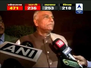 UPA government is in minority, must quit: Yashwant Sinha