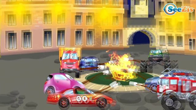 Мультики про машинки. Гоночные Машинки и Монстр Трак - Сборник Все серии Мультики 1 час