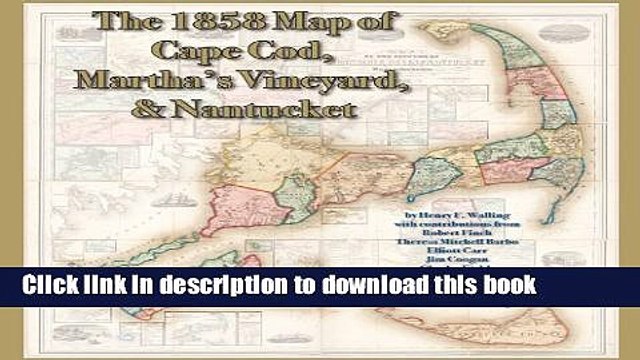Read The 1858 Map of Cape Cod, Martha s Vineyard, Nantucket PDF Online