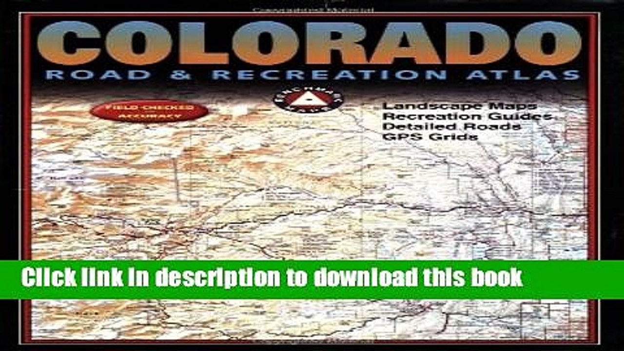 Read Colorado Road   Recreation Atlas Ebook Free