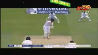 Mohammad Hafeez drops Cook's catch on Amir's ball