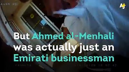 police beat up an innocent man because he was speaking Arabic