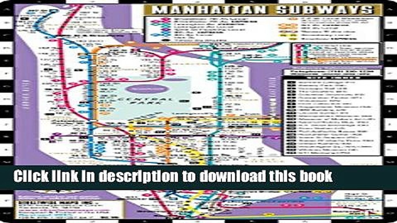 Download Streetwise Manhattan Bus Subway Map - Laminated Metro Map of Manhattan, New York - Pocket