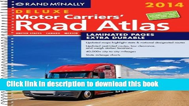 Read 2014 Deluxe Motor Carriers Road Atlas (DMCRA) - Laminated (Rand Mcnally Motor Carriers Road