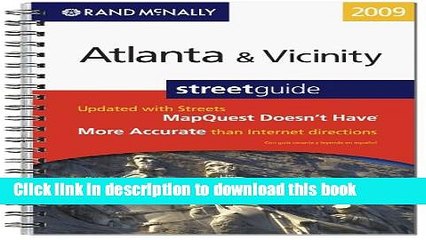 Read Rand McNally Atlanta   Vicinity Street Guide  Ebook Free
