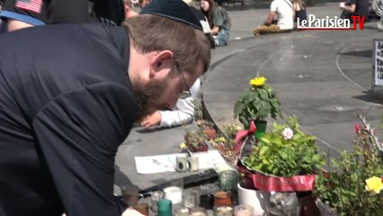 Attentat de Nice: recueillement spontané à Paris place de la République