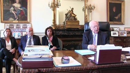 Le sénateur et Maire de Marseille, JC Gaudin réagit à l'attentat du 14 juillet à Nice