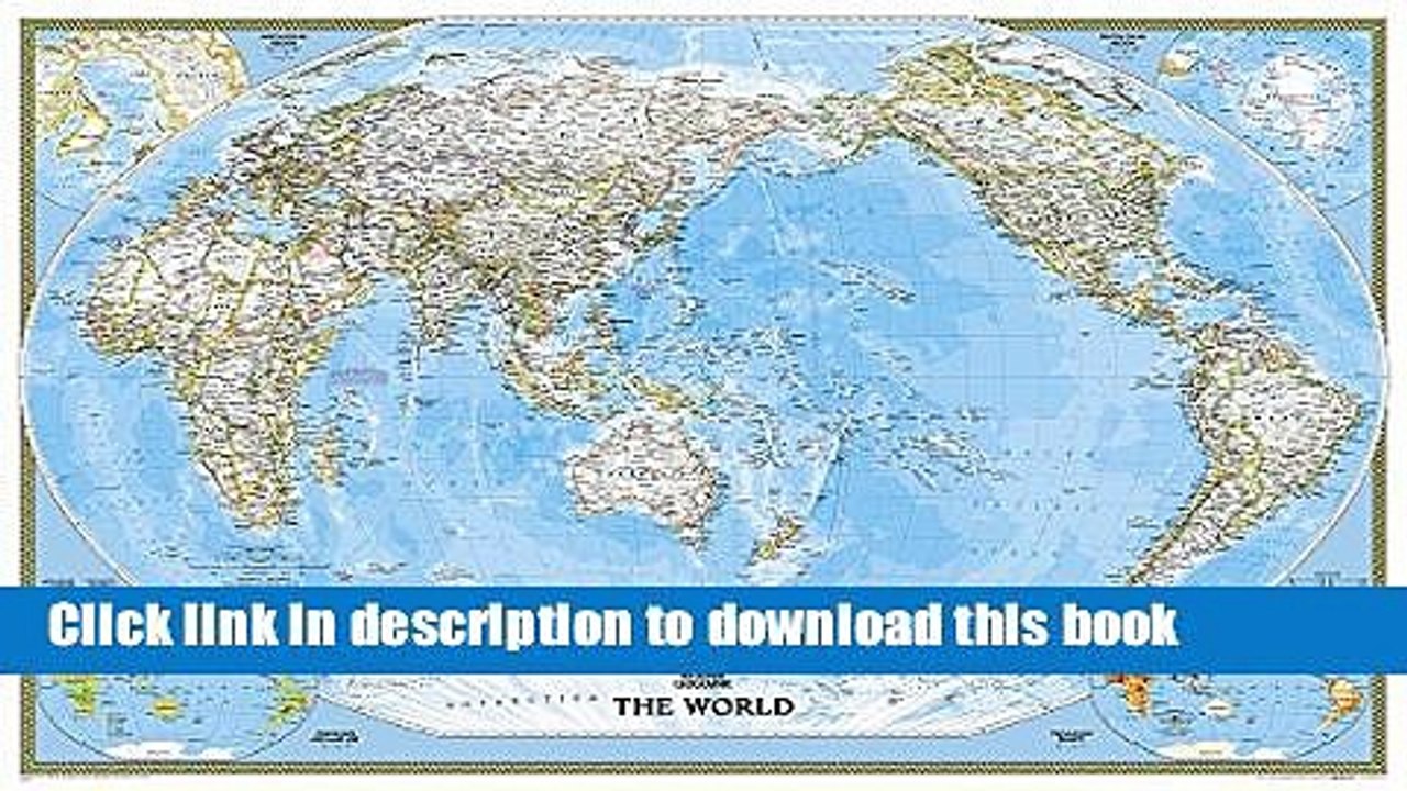Read World Classic, Pacific Centered [Enlarged and Laminated] (National Geographic Reference Map)