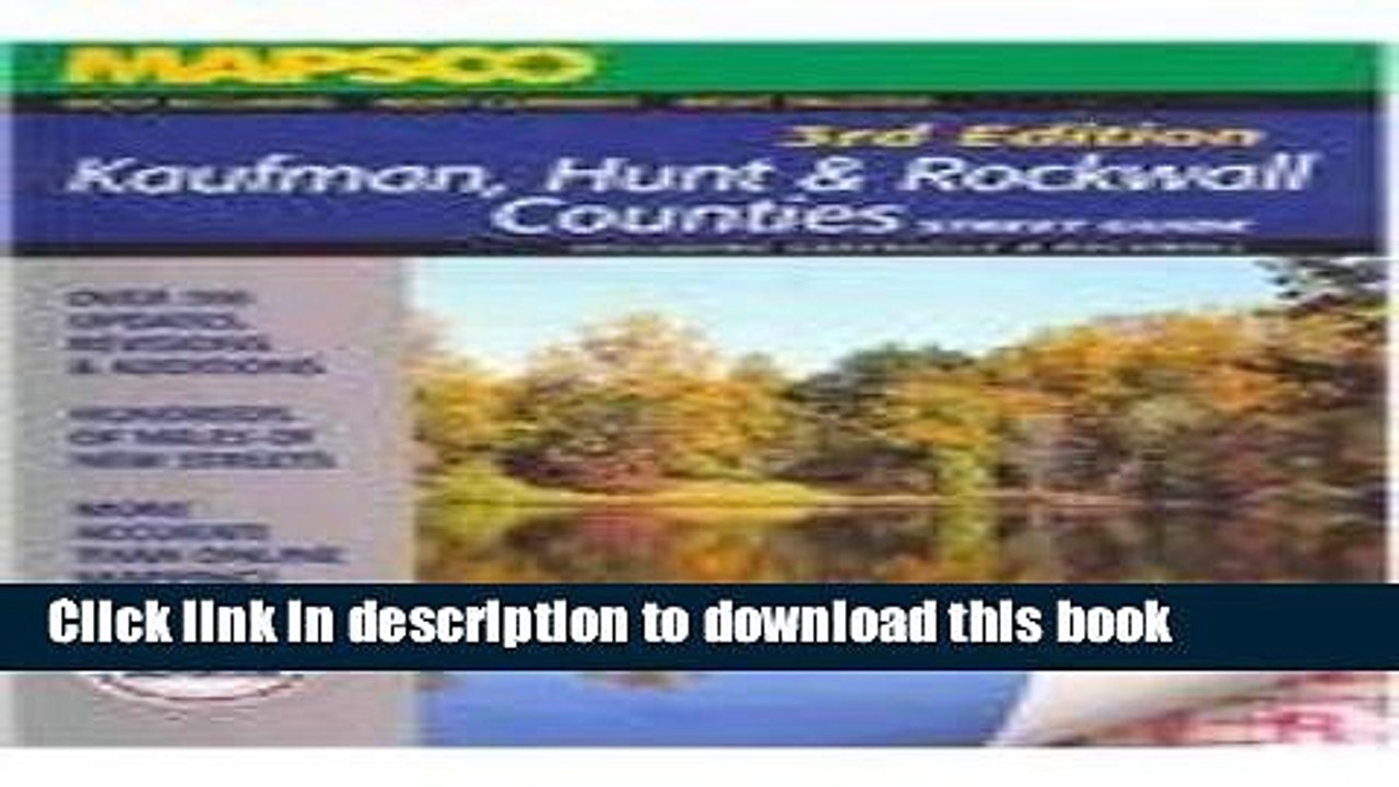 Read Mapsco Kaufman, Hunt   Rockwall Street Guide  Ebook Free