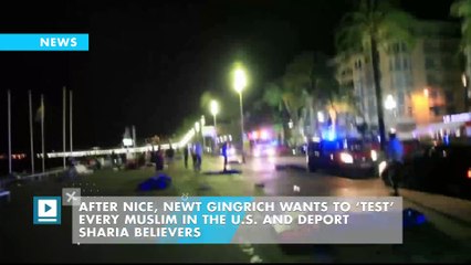 Newt Gingrich wants to ‘test’ every Muslim in the U.S. after Nice attack
