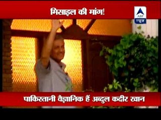 Pak atomic scientist AQ Khan wants "missile" as his party symbol