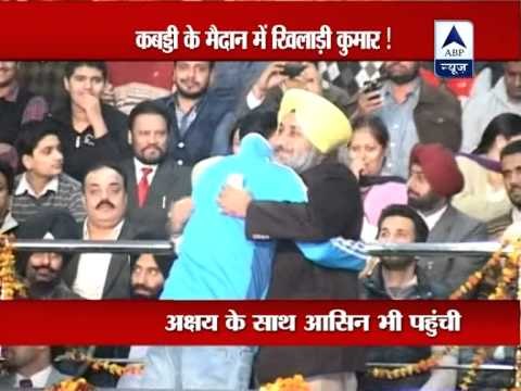 Akshay Kumar and Asin promote 'Khiladi 786' at Kabaddi world cup