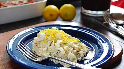 Mira cómo puedes preparar unos tallarines en salsa de limón