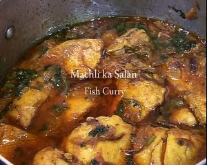 - MACHLI KA SALAN_Fish Curry - Bajias Cooking