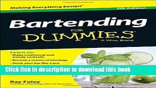 Read Bartending For Dummies  Ebook Free